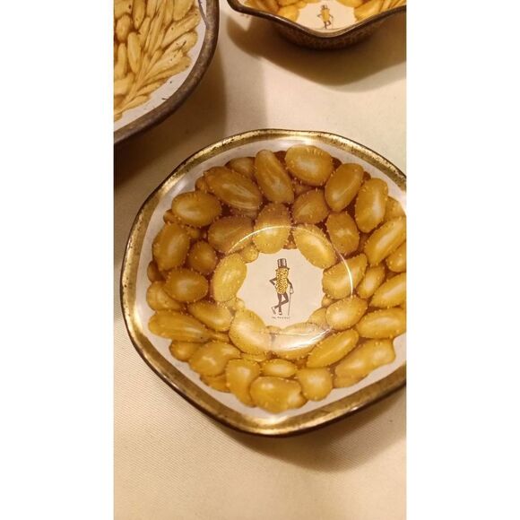 Vintage Mr Peanut servings bowls - Picture 2 of 5